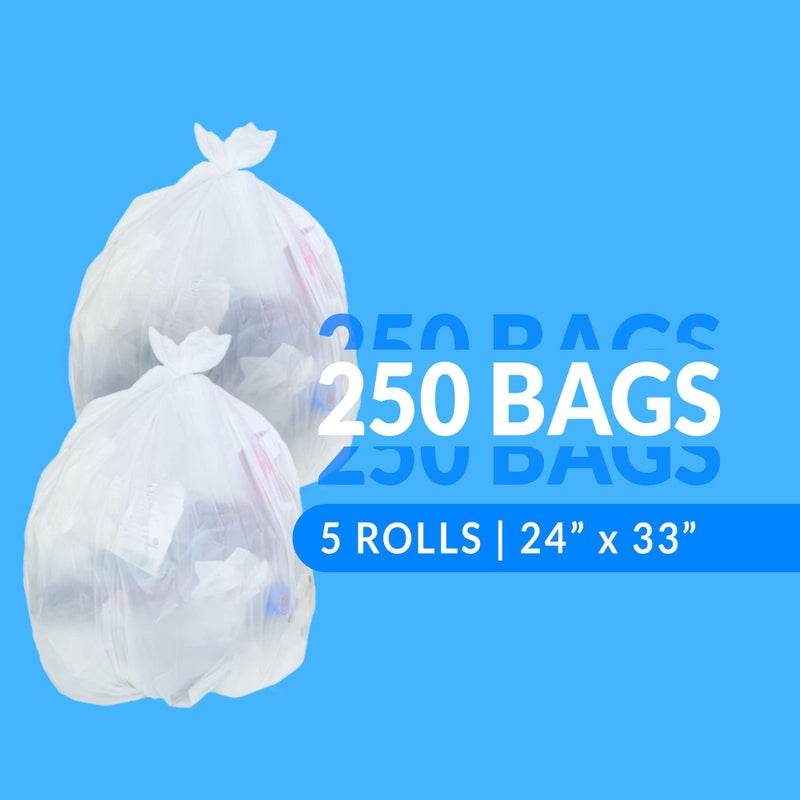 Reli. 13 Gallon Trash Bags | 250 Bags | Clear | Tall Kitchen | Strong | Garbage - Image 2