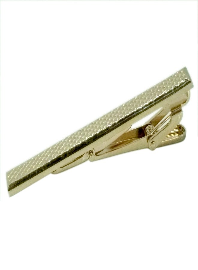 Blacksmith Textured Gold Plated Tie Clip for Men - Image 2
