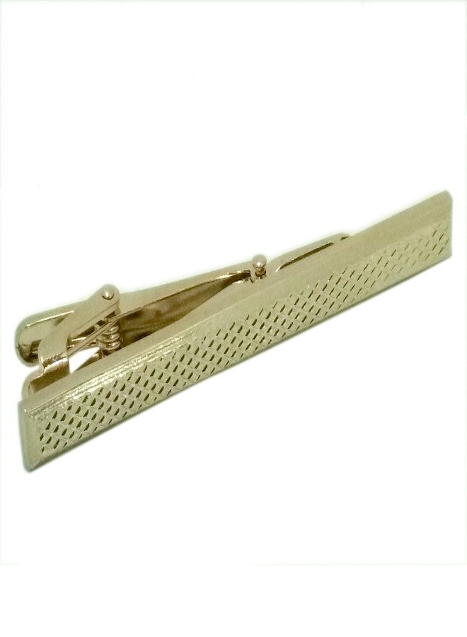Blacksmith Textured Gold Plated Tie Clip for Men - Image 4
