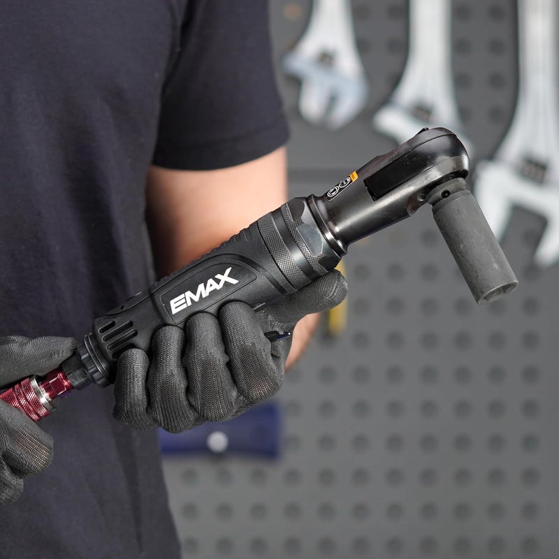 EMAX Air Impact Ratchet - 3/8" Drive Pneumatic Mechanic Tool with 60 ft lbs Max Torque & 200 RPM - EATRT03S1P - Image 5