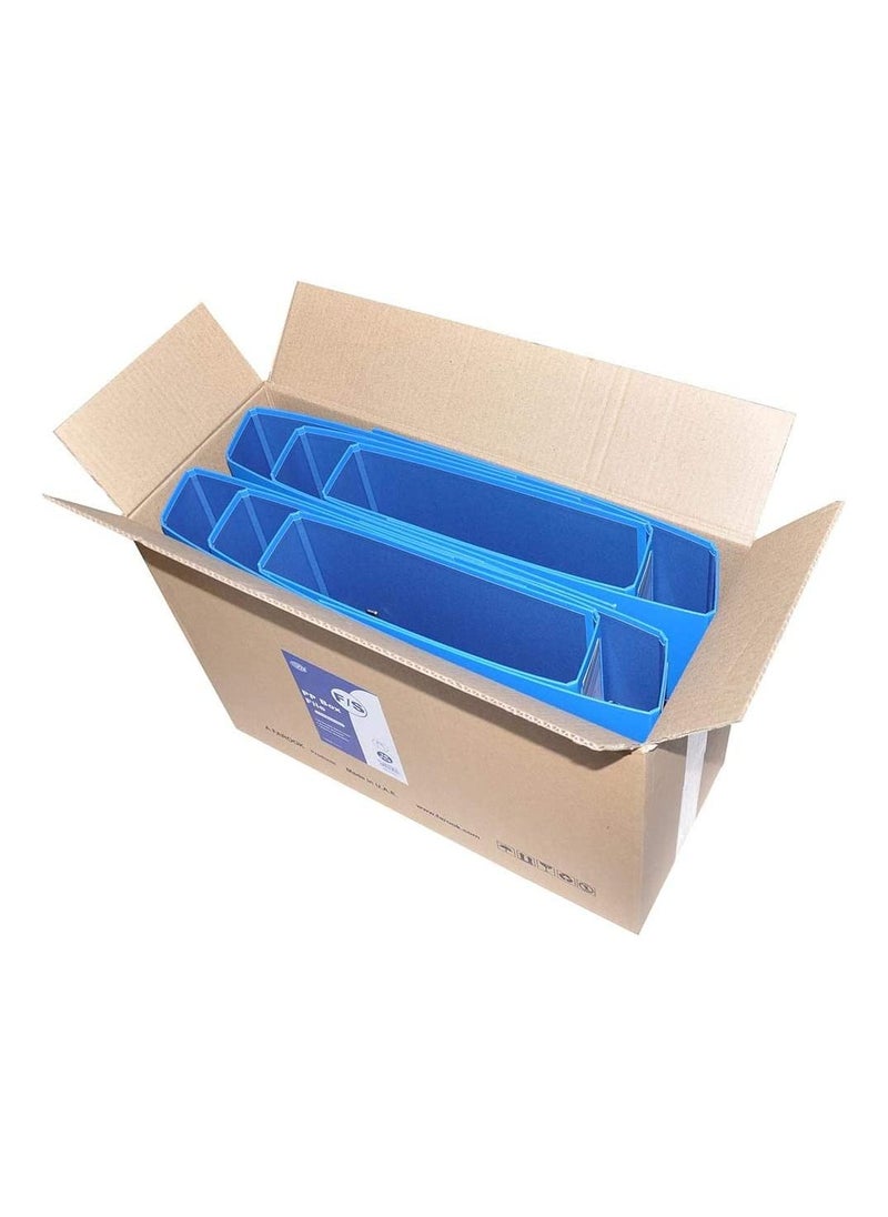 FIS - FIS Pack of 10 PP Lever Arch File, 8CM, F/S SIZE, Blue Colour - FSBF8PBLFN10 - Image 1