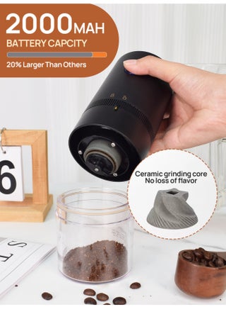 Portable Electric Coffee Grinder with Multi Grind Setting Portable Coffee Bean Grinder Automatic for Camping Drip Espresso Pour Over French Press USB - view 3