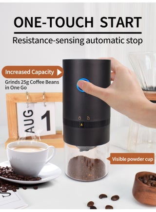 Portable Electric Coffee Grinder with Multi Grind Setting Portable Coffee Bean Grinder Automatic for Camping Drip Espresso Pour Over French Press USB - view 4