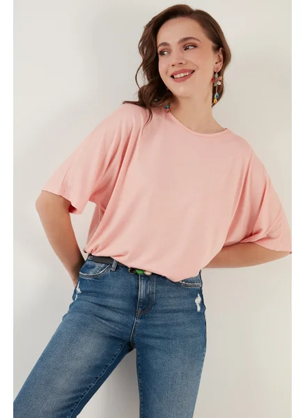 ليلا Crew Neck Oversize Blouse Women's Blouse 5864528
