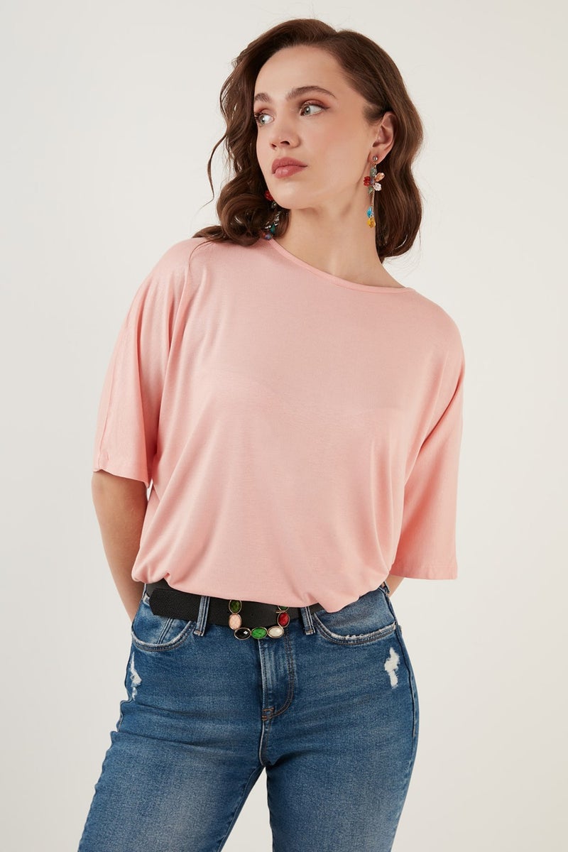 Lela Crew Neck Oversize Blouse Women's Blouse 5864528  - Image 4