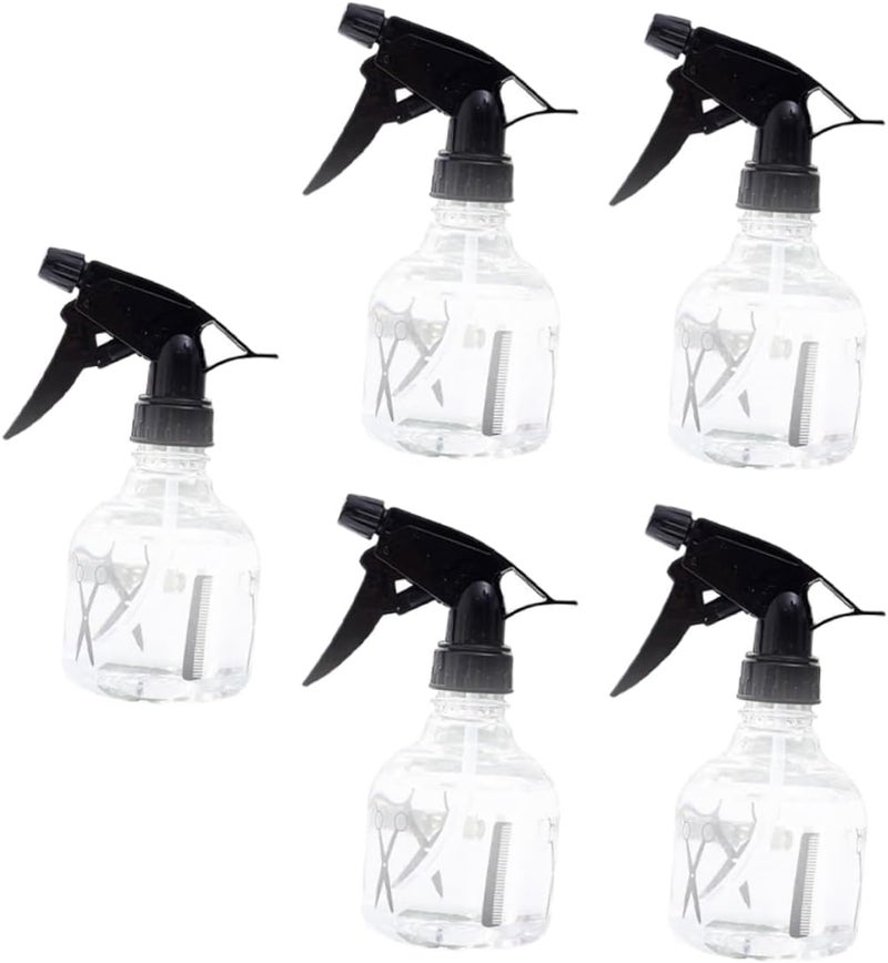 Varied available picks LIOOBO 5pcs Professional Hairdressing Sprayer Bottles Misting Spray for Barber Salon Home Use and Skin Hydration Multipurpose Design Even Mist Function Easy clean surface - Image 1
