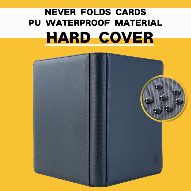 KUOOKING Top loader Binder, Holds 128+ Toploaders, 4 Pocket Top Loader Card Storage Case, Double-Sided Pockets for trading card in 3 x 4'' Toploaders - Image 2