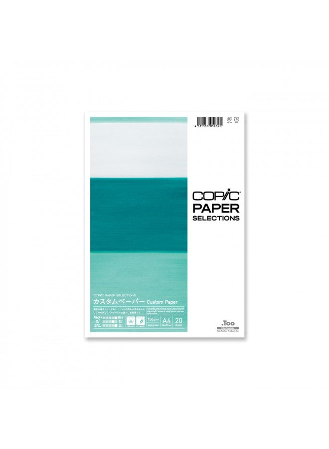 Copic 26075300 Custom Paper A4 150 g 20 Sheets - Image 1