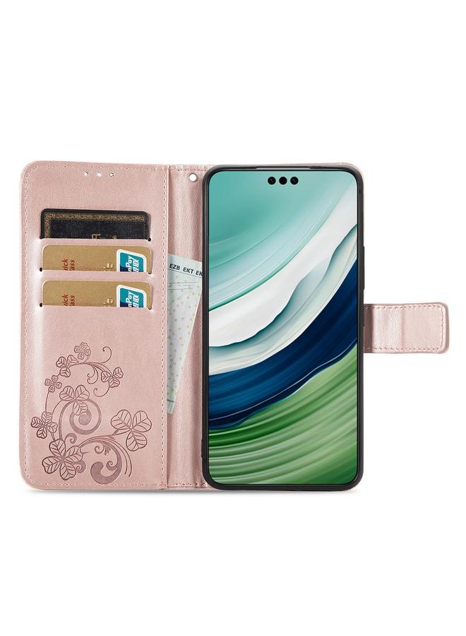 S-TOP Case For Huawei Mate 60 Pro Four-leaf Clasp Embossed Leather Phone Case - Image 3