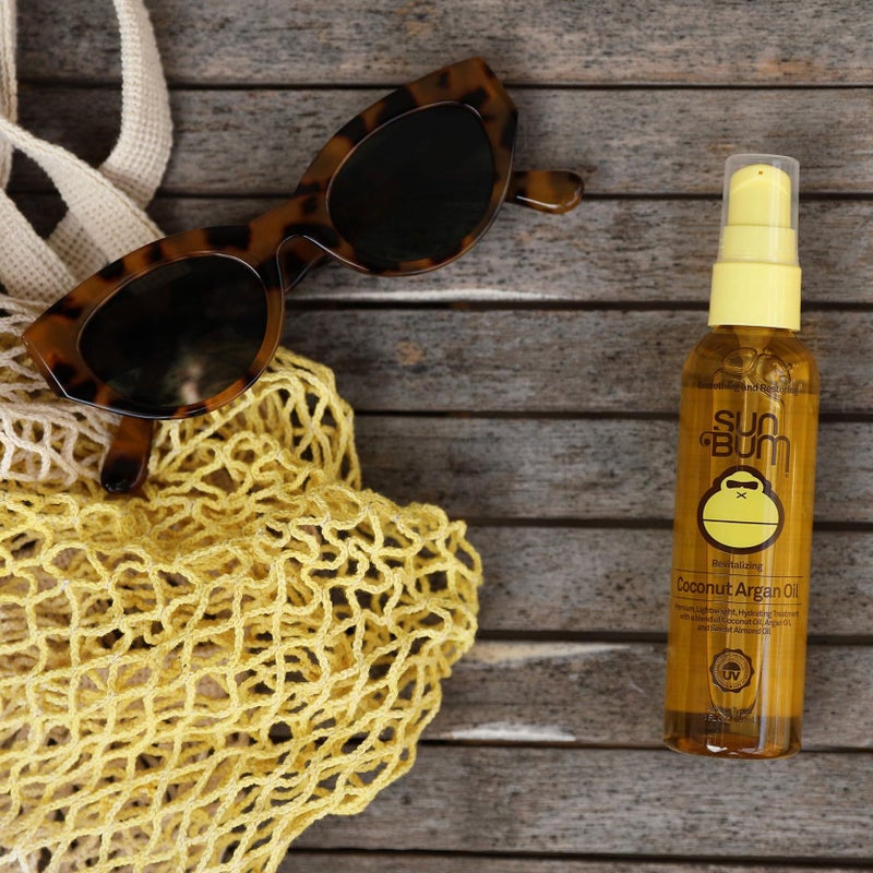 Sun Bum Revitalizing Coconut Argan Oil - Strengthening and Hydrating Hair Oil - UV Protection for Scalp and All Hair Types - Vegan and Cruelty Free - 3 oz - Image 5