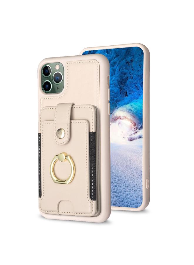 Zaboon Case For iPhone 11 Pro Max BF27 Metal Ring Card Bag Holder Phone Case - Image 1