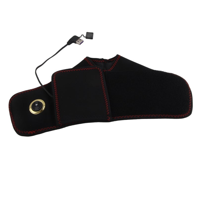 Heated Foot Ankle Brace Wraps Hot Therapy Foot Belt for Planters Fasciitis Achilles Tendinitis Pain Relief - Image 1