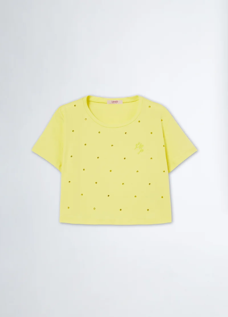 Liu Jo T-shirt with rhinestones