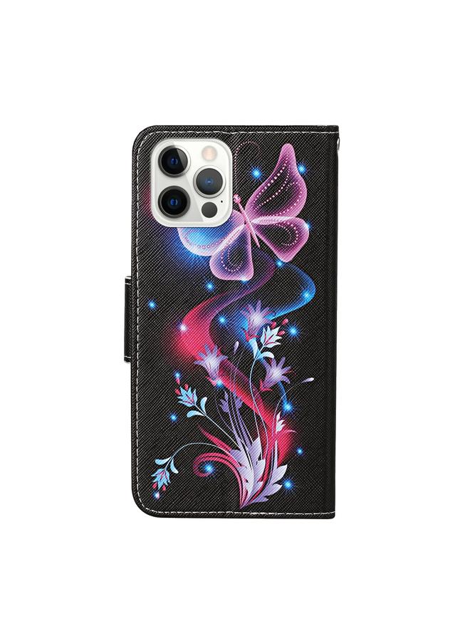 S-TOP Case For iPhone 13 Pro Colored Drawing Pattern Flip Leather Case - Image 3
