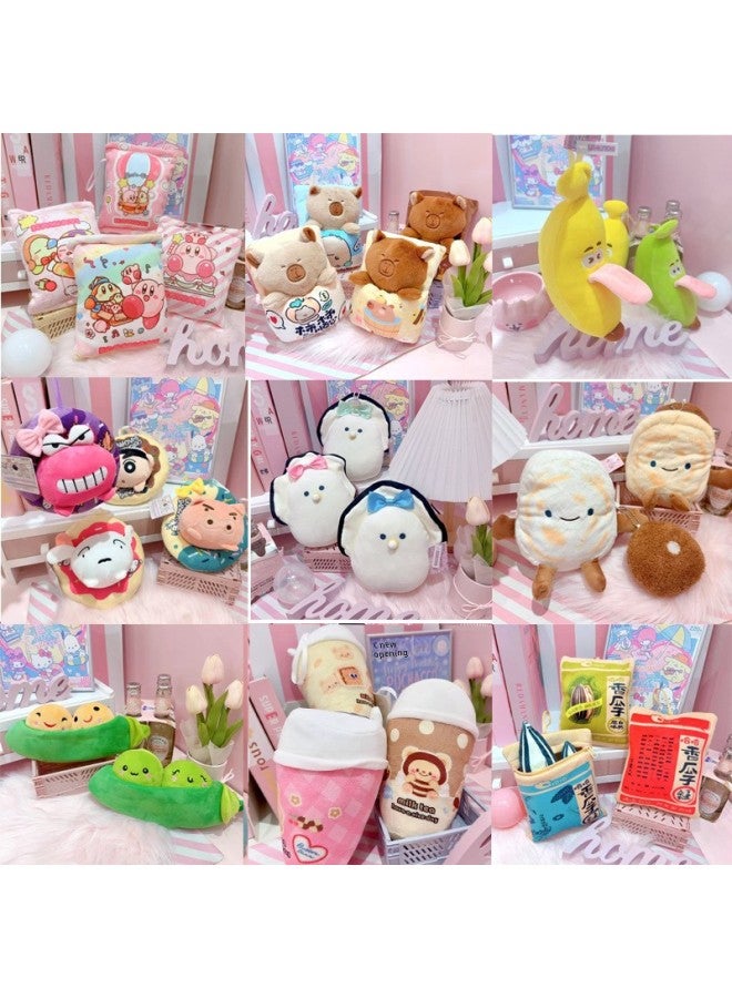 Japan And South Korea 8 Inch Doll Machine Boutique Doll Small Ins Cute Expression Bag Game Machine Plush Toy Doll-Specifications:Paragraph 6, Order In Multiples Of 12 Per Pack-Color:About 20CM, Plea - Image 2