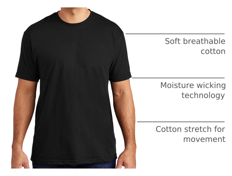 Gildan تي شيرتات قطنية مريحة للرجال من جيلدان، عبوة متعددة، أسود سوت (عبوة 3 قطع)، XX-كبير - Image 4