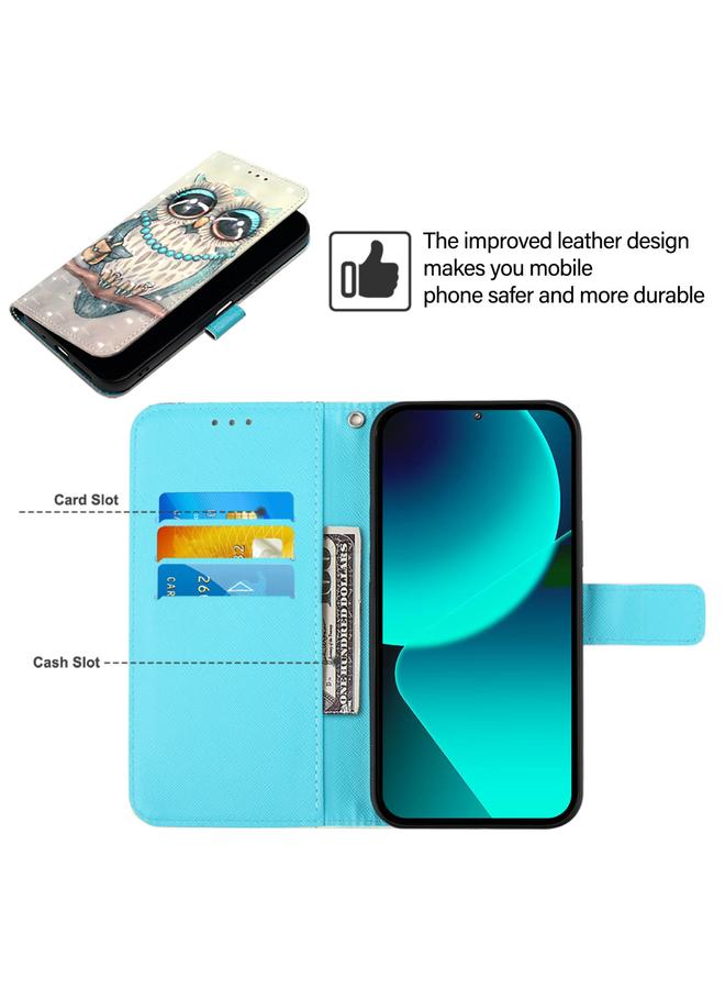 زبون جراب هاتف Google Pixel 5 من الجلد بتصميم أفقي ثلاثي الأبعاد - Image 4