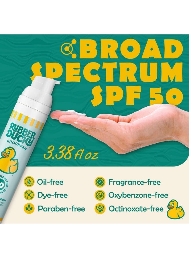 Rubber Ducky Spf 50 Mineral Sunscreen Lotion Face And Body Sunscreen Moisturizing Lotion Broad Spectrum Travel Size 3.4 Oz - Image 3