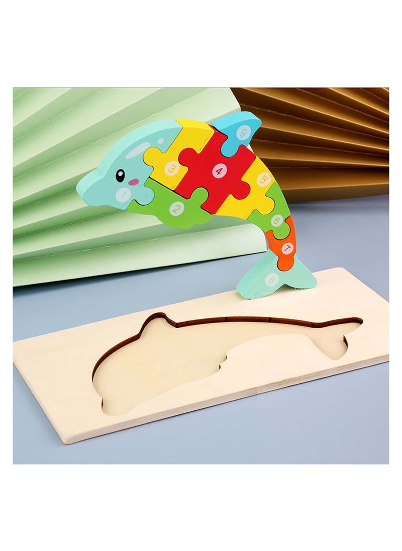 Y&D 3D Animal puzzle, Cute Puzzles for Toddlers, Classic Educational Jigsaw Puzzles, Toy Preschool Learning Educational, Gift Boys Girls, Best Choice Parent-Child Interaction 