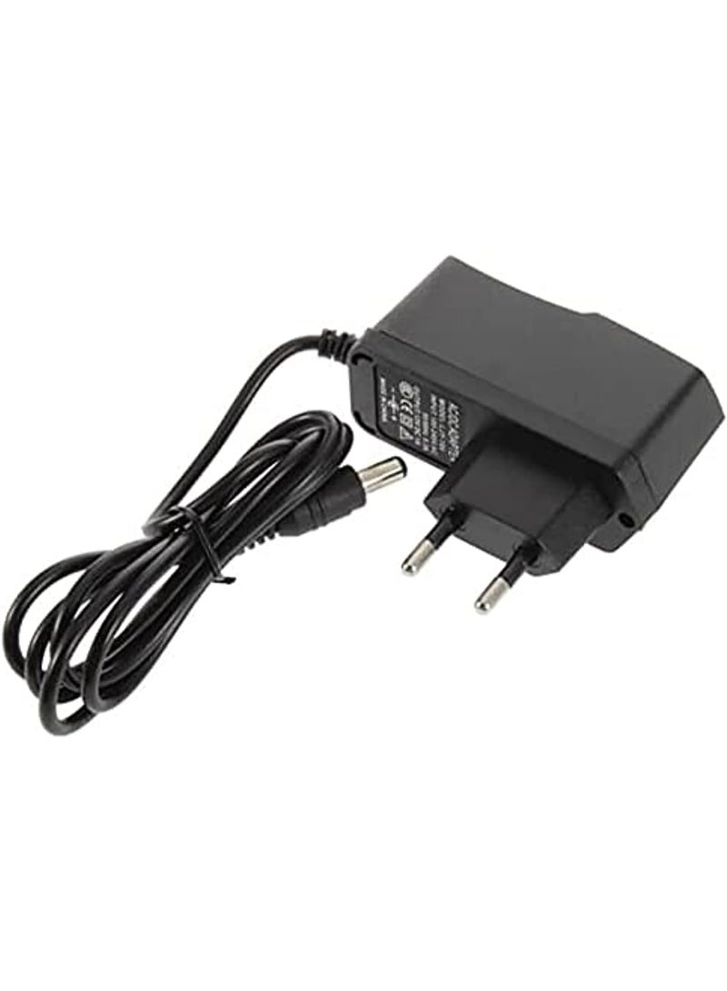 Power Adapter, Output 9V 2A AC/DC (Black)
