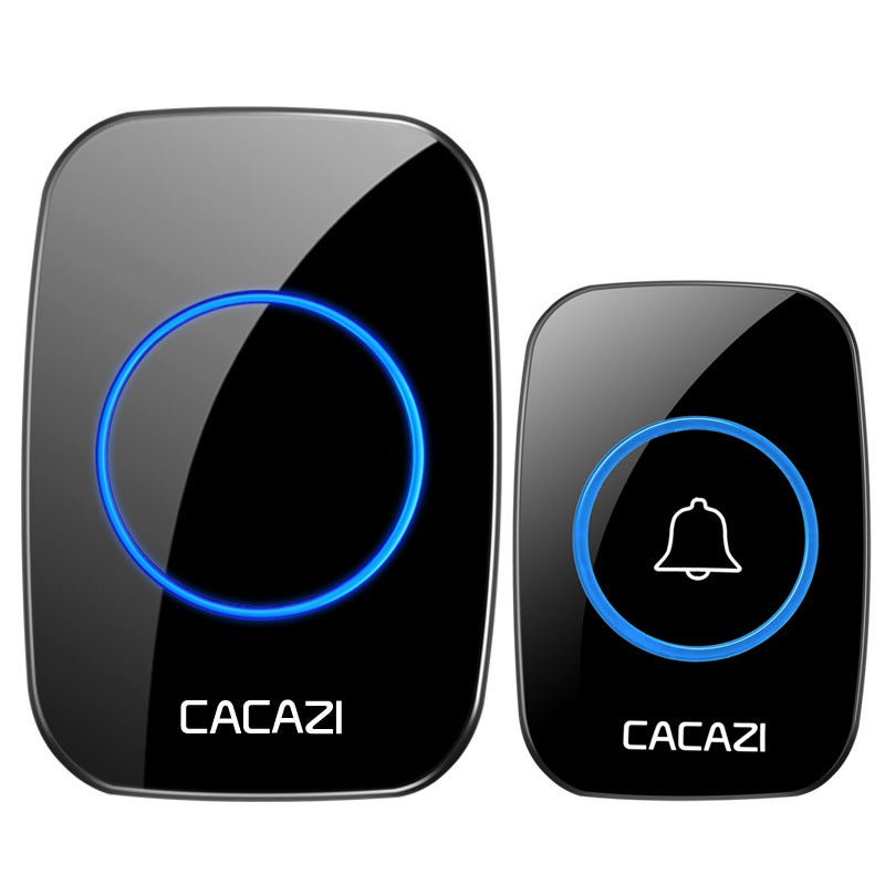 Wireless Long-distance Home Ding-dong Doorbell Installation Simple DC No Plug-in Elderly Pager Visitor Doorbell Black - Image 2