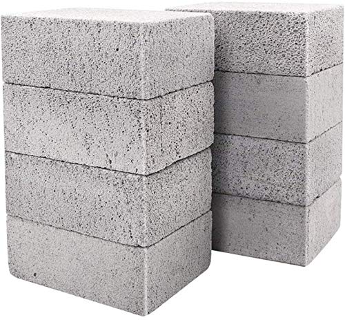 HATOKU 8 Pack Grill Brick & Griddle Stone Cleaning Block, Pumice Stone for Cleaning Oven, Stove, BBQ Grill, Commercial Grade Cleaner for Cookers, Frying Pans, Racks, Flat Tops - Image 1