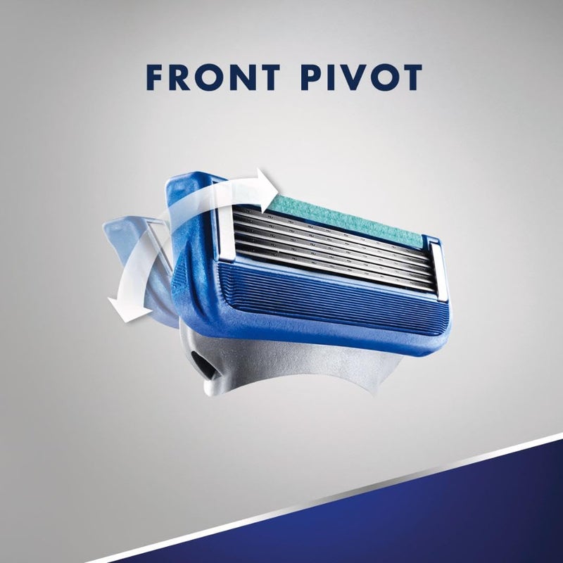 Gillette5 Mens Razor Blade Refills, 12 Count, Lubrastrip for a More Comfortable Shave - Image 4