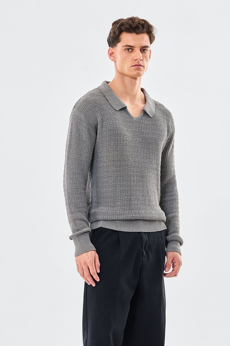SNITCH Textured Flat Knit Core Lab T-Shirt - Image 4