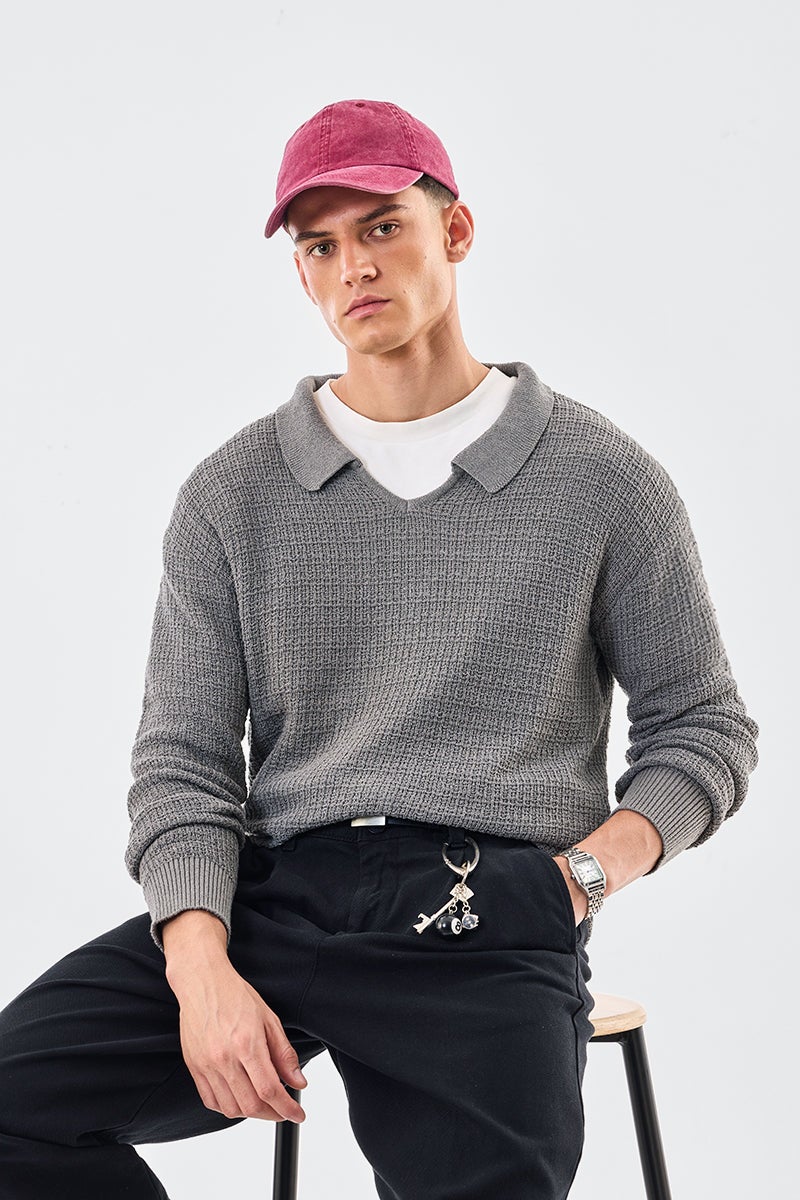 SNITCH Textured Flat Knit Core Lab T-Shirt - Image 1