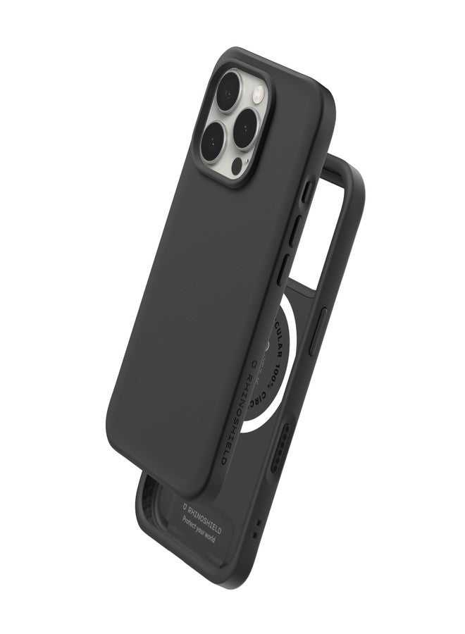 راينوشيلد جراب RHINOSHIELD متوافق مع Magsafe لهاتف iPhone 16 Pro Max | SolidX - غطاء واقٍ بتصميم نحيف معزز ماص للصدمات مع حماية من السقوط من ارتفاع 3.5 متر / 11 قدمًا - أسود كلاسيكي - Image 1