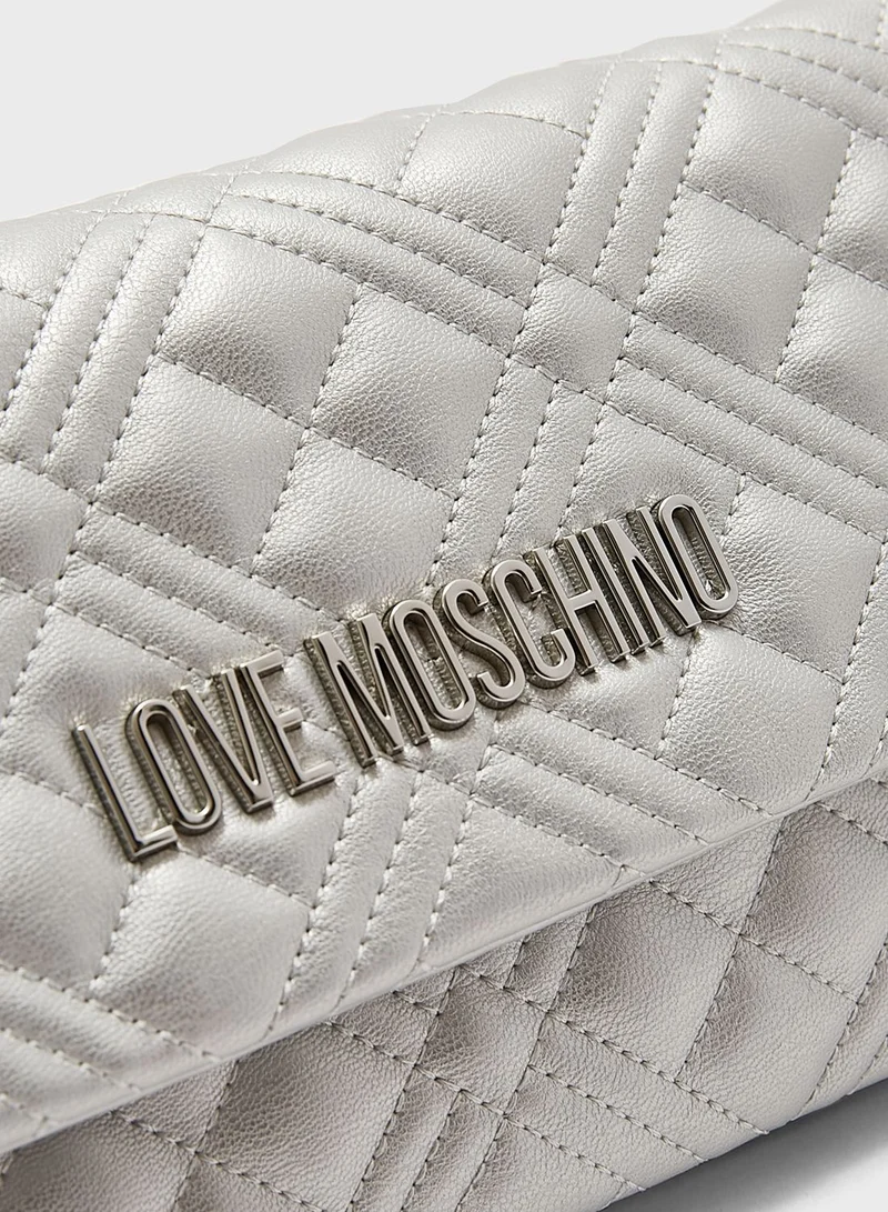 Love Moschino Zip Around Clutch
