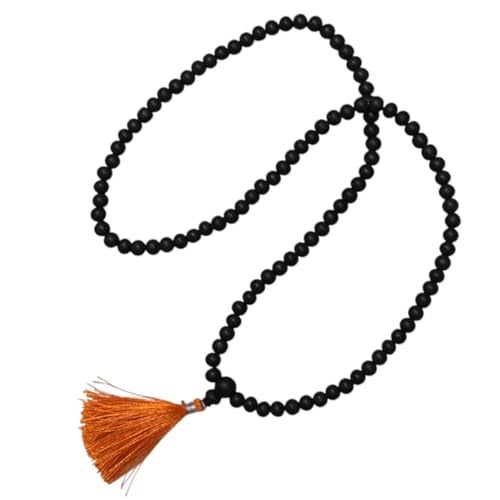 Japam 108+1 Divya Karungali Mala | 100% Natural Unpolished Karungali Malai Original Karungali Malai | Natural Black Ebony Wood Mala | Authenticity Certificate - Image 1