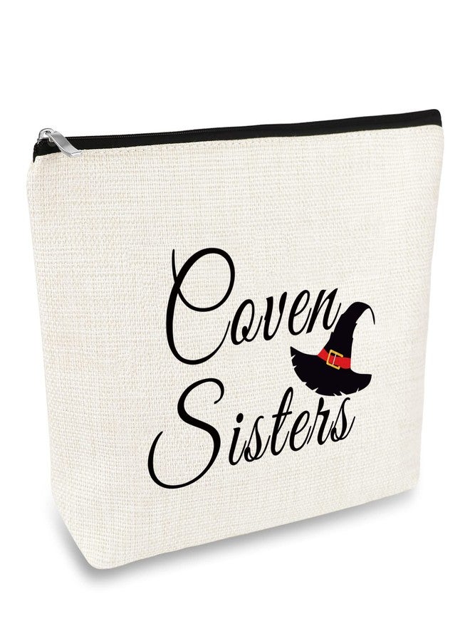 حقيبة مكياج ساحرة للهالوين، هدية ملهمة لأخوات الساحرات، حقيبة مستحضرات تجميل بسحاب لحفلة الهالوين، هدية صداقة للأخت أو الصديقة، هدية عيد ميلاد أو عيد الميلاد لأفضل صديقة. - Image 2