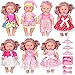 ARTST DollClothesAccessories 7 Set BabyDollClothes Suitable for 810InchDolls Included Tablewar and Hangers - Image 3