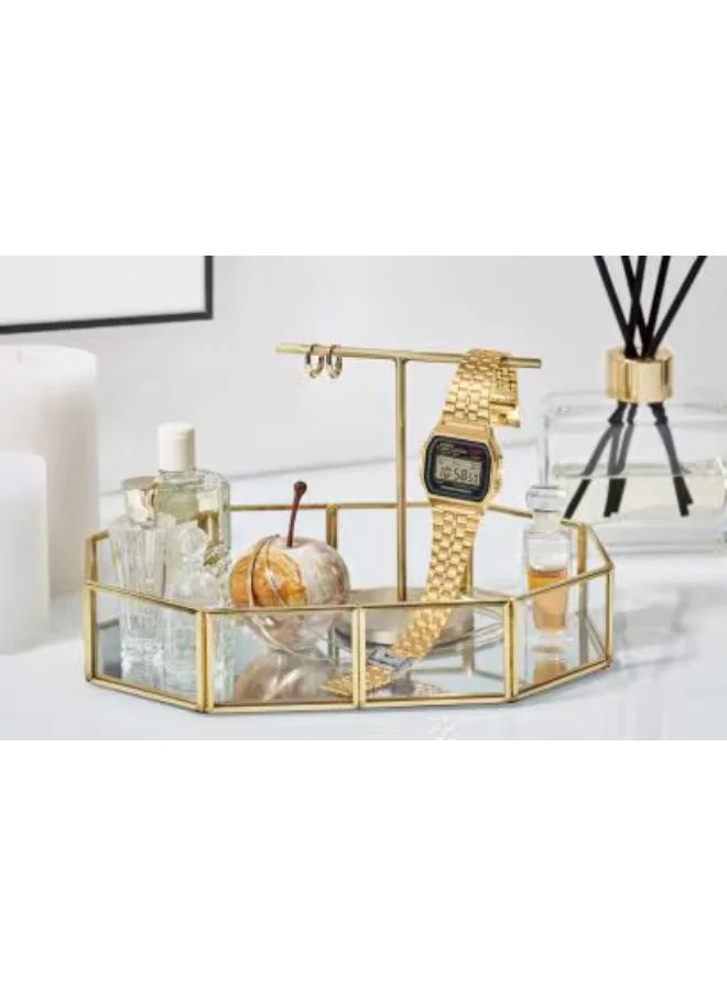 كاسيو Women's Digital Display Watch With Gold Stainless Steel Strap - A-159WGEA-1D