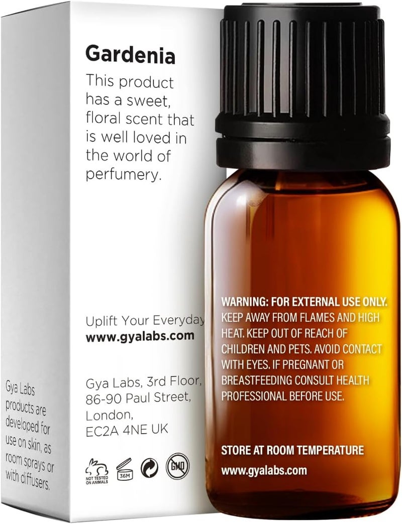 Gya Labs Gardenia Essential Oil - 0.34 Fl Oz - for Hair, Skin, Diffuser, Aromatherapy & DIY Candle Making Scent - Image 2