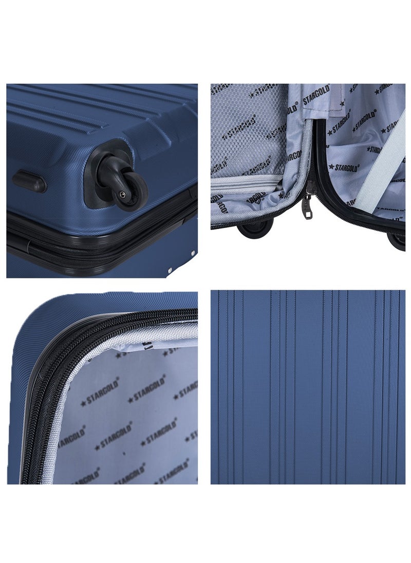 Stargold 4 Pack Of Hardside Spinner Number Locked Luggage Trolley  - Image 4