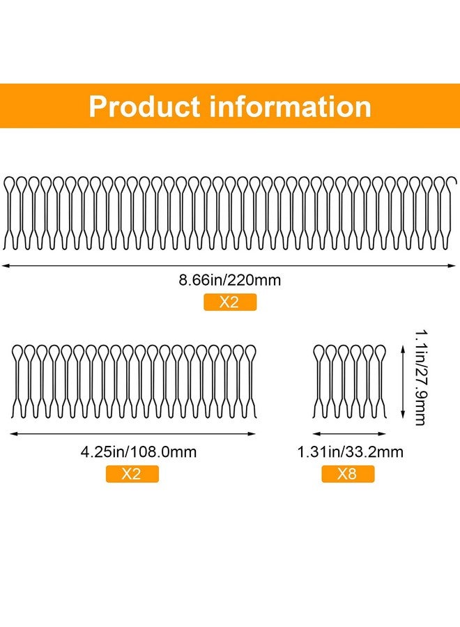 ANCIRS 12 Pack Hair Finishing Fixer Comb U Shape Hair Accessories For Women & Girls Hairstyle - Image 4