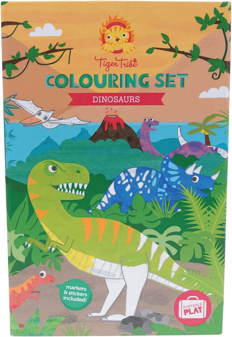 Tiger Tribe Dinosaur Colouring Set - Image 5