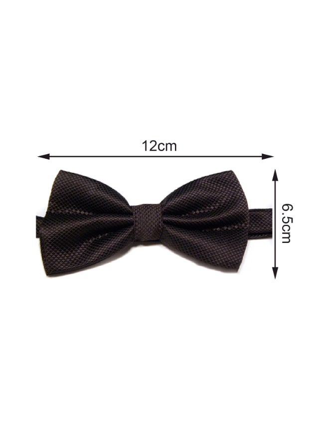 Solid Grid Formal Bowtie Black