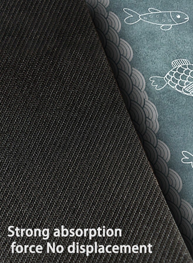 Arabest Anti-slip Kitchen Mat Set 2 Pieces Non Skid Waterproof Kitchen Rugs and Runner Sets Kitchen Floor Mat 15.7"x23.6"+15.7"x47.2" - Image 3