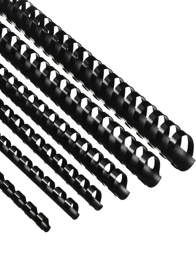 Yunsailing 150 Pack Plastic Binding Combs Plastic Binder Comb Ring 19 Ring Binding Spines Letter Size Spiral coils for Notebook Calendar(1/4 5/16 3/8 1/2 5/8 3/4 in,Black) - Image 1