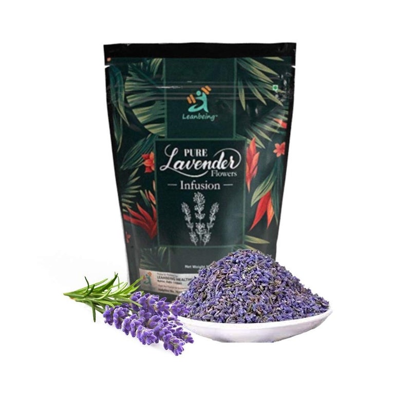 Leanbeing - Organic Lavender Flower Tea 30g | Herbal Tisane | Promotes Relaxation | Good for Hair and Skin | - Image 1