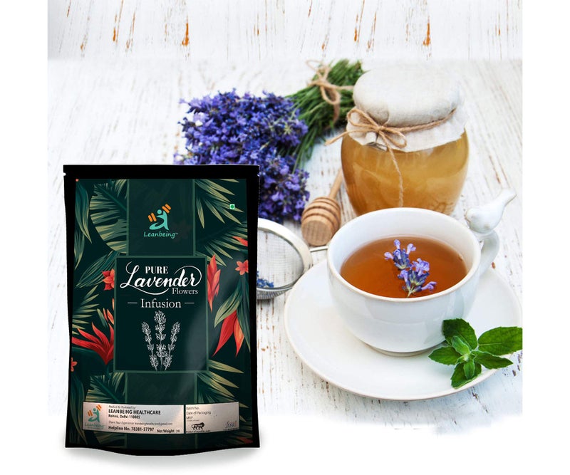 Leanbeing - Organic Lavender Flower Tea 30g | Herbal Tisane | Promotes Relaxation | Good for Hair and Skin | - Image 2