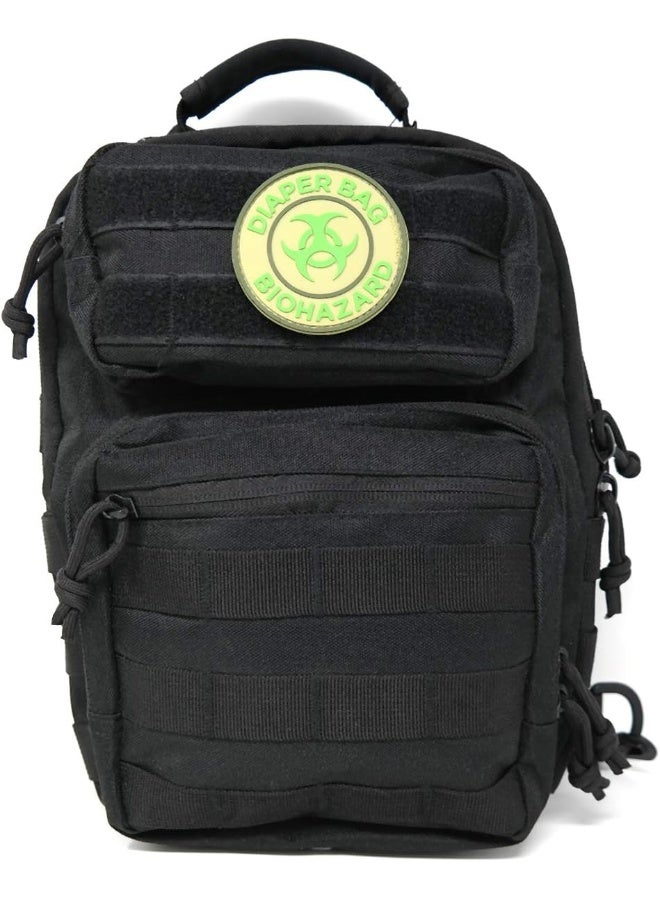 Stinking Patch Co. Stinking Patch Co. Tactical Diaper Bag Biohazard PVC Patch  - Image 3