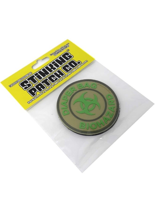 Stinking Patch Co. Stinking Patch Co. Tactical Diaper Bag Biohazard PVC Patch  - Image 5
