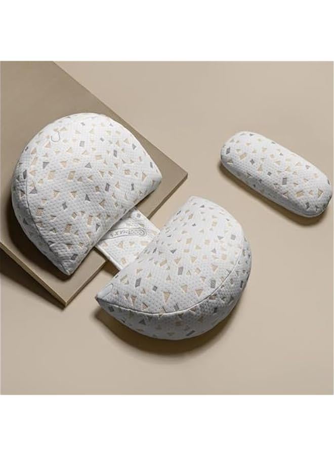 TRASSLE Pregancy Pillows for Sleeping, Maternity Pillow, Pregnancy Body Pillow Support for Back, Legs, Belly, HIPS of Pregnant Women, Detachable and Adjustable with Pillow Cover (Grey, Small)  - Image 1