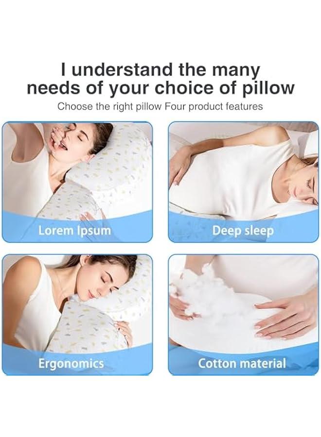 TRASSLE Pregancy Pillows for Sleeping, Maternity Pillow, Pregnancy Body Pillow Support for Back, Legs, Belly, HIPS of Pregnant Women, Detachable and Adjustable with Pillow Cover (Grey, Small)  - Image 3