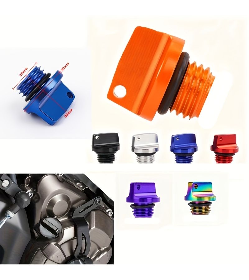Motorcycle Oil Cap Leak Proof Compatible With Yz250f Cf250r Ninja 400 Ktm 390 Duke Cb500r Golden Check Fitment First - Image 1