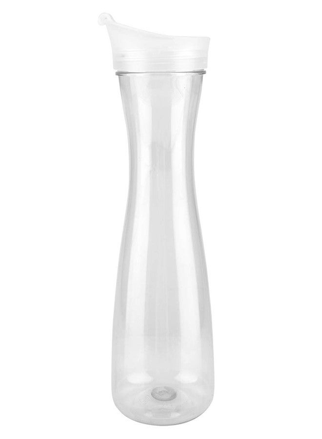 Sunicon Water Carafe with Flip Top Lid, 600ml Clear Acrylic Juice Drink Pitcher Ice Cold Juice Jug Narrow Neck Drink Container Pitcher for Juice, Water, Ice Tea, Milk, Lemonade and Mimosa Bar - Image 1